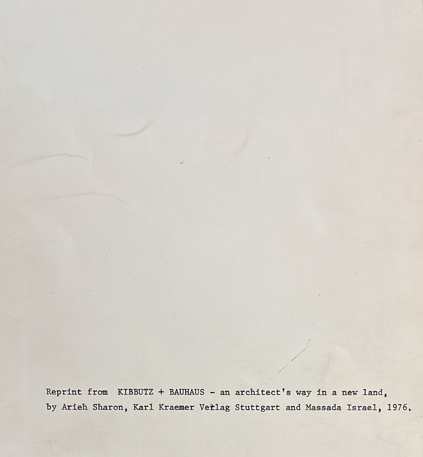 Arieh Sharon : University of Ife, Nigeria (1976) – Signed and Inscribed