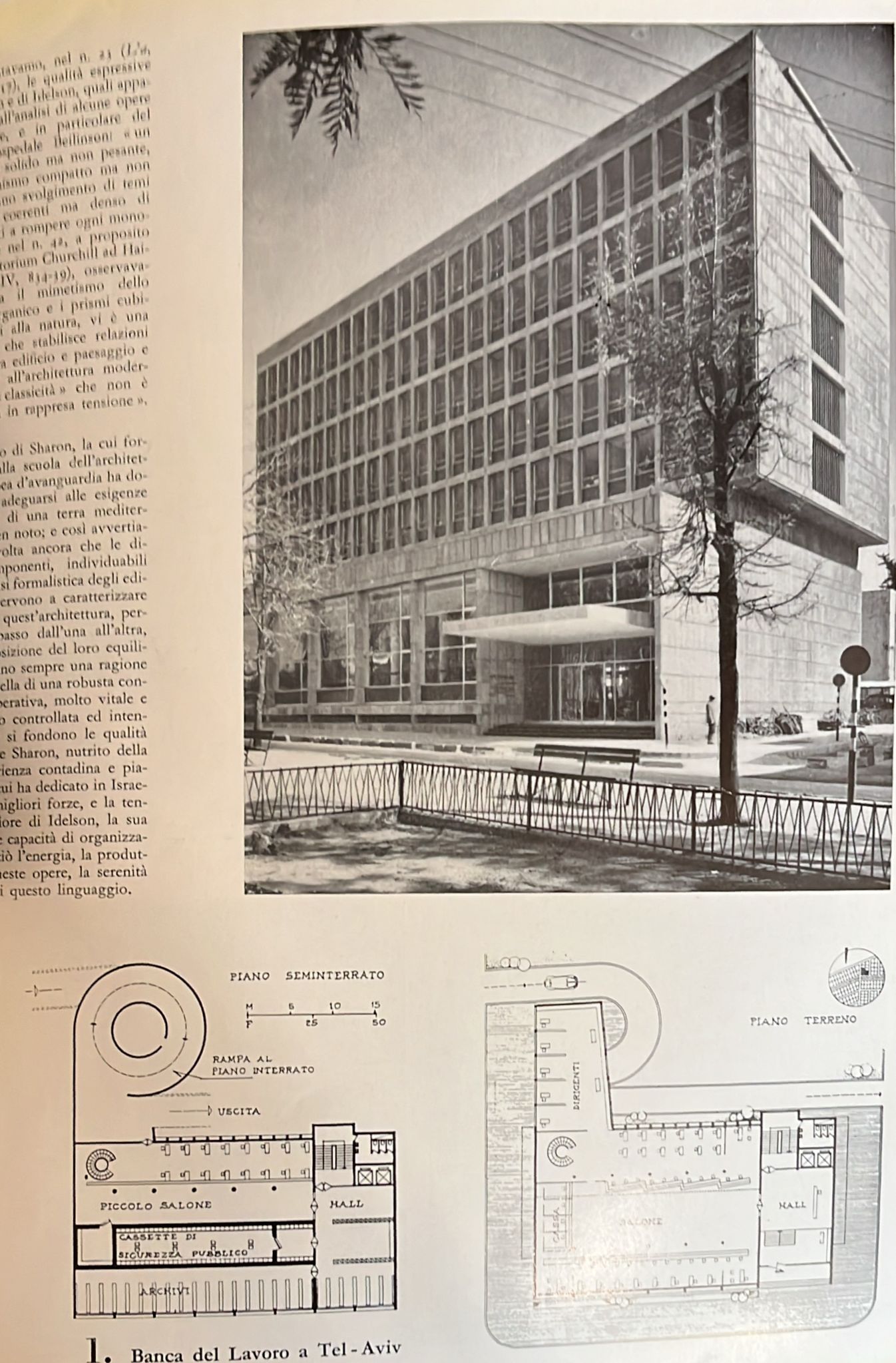 Arieh Sharon – Opere Recenti degli Architetti ( 1956–1975 )